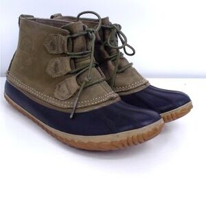 Sorel Women’s 8 Camo Out N About Plus Ankle Duck Boots Alpine Tundra Suede